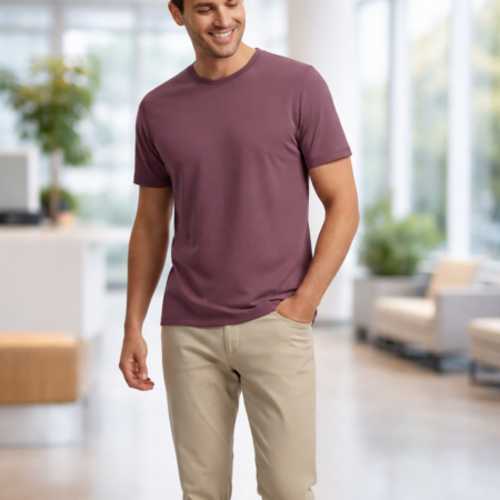 Ponni Men's Round Neck T-Shirt