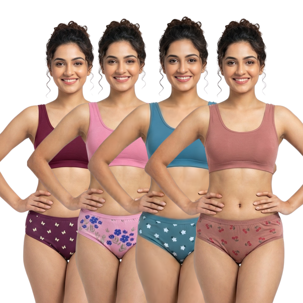Ruby Printed Panties – Pack of 4 | Summer Sale