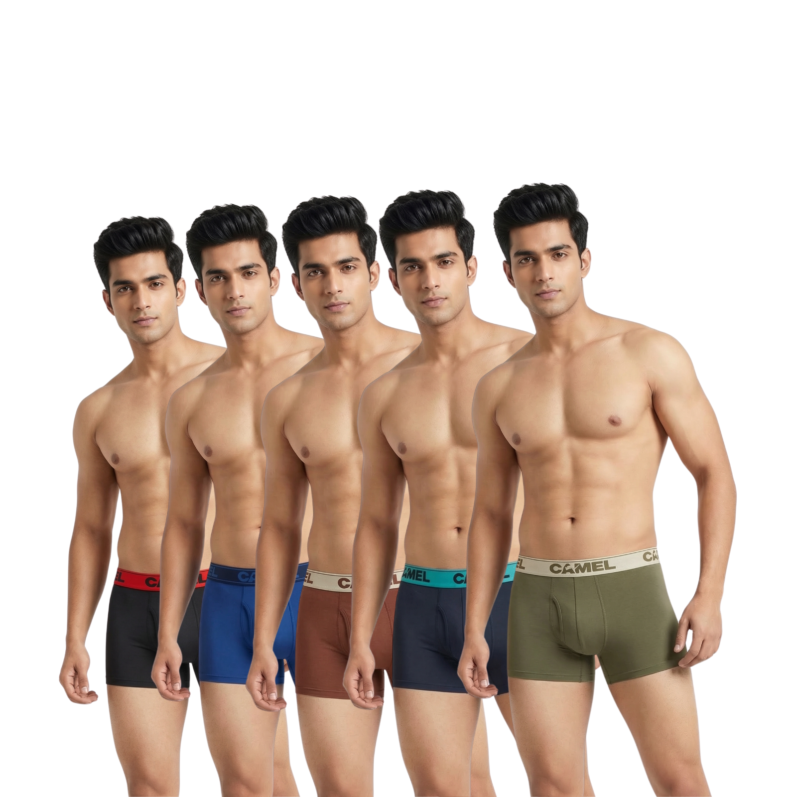 Camel Men’s Trunks (Pack of 5)